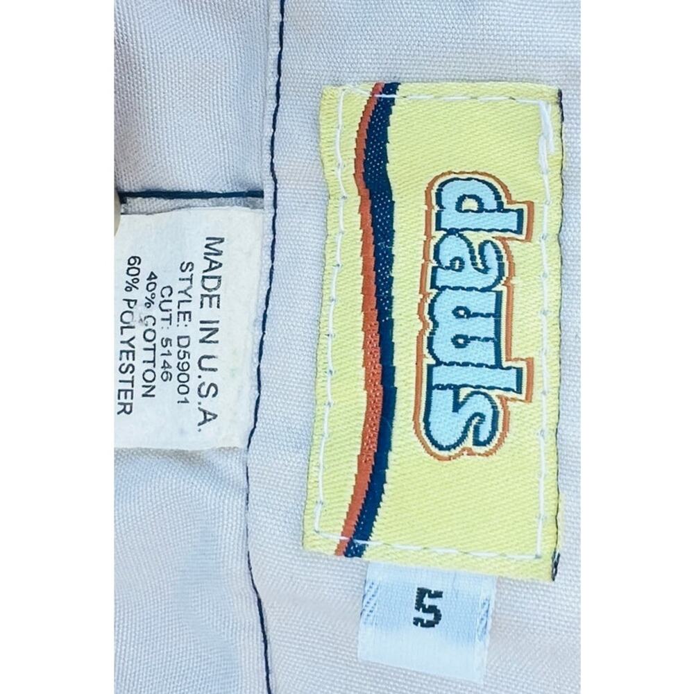 🕶️ Vintage Dawls Snap Skirt White Midi – Snap Closure USA Made sz 5 Nylon y2k - Picture 4 of 4